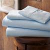 1000-Thread-Count 100% Egyptian Cotton Bed Sheet, 4-Pc Full XXL Light Blue Solid Sheet Set Single Ply Long Staple Cotton Yarns, Sateen Weave, Fits Mattress Upto 28" Deep Pocket view 2