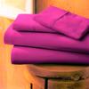1000-Thread-Count 100% Egyptian Cotton Bed Sheet, 4-Pc Full XL Hot Pink Solid Sheet Set Single Ply Long Staple Cotton Yarns, Sateen Weave, Fits Mattress Upto 28" Deep Pocket view 2