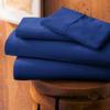 1000-Thread-Count 100% Egyptian Cotton Bed Sheet, 4-Pc Queen XL Royal Blue Solid Sheet Set Single Ply Long Staple Cotton Yarns, Sateen Weave, Fits Mattress Upto 28" Deep Pocket view 2