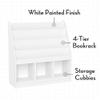 RiverRidge Kids Bookrack with Three Cubbies and 2 Aqua Bins view 4