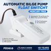 Five Oceans 12-24-32-Volts Automatic Boat Bilge Pump Float Switch for Electric Water Pump, Heavy-Duty Flow Sensor Float Switch for Boat Bilge Pump, Mercury Free, 20-Amps Max - FO3610 view 2