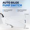 Five Oceans 12-24-32-Volts Automatic Boat Bilge Pump Float Switch for Electric Water Pump, Heavy-Duty Flow Sensor Float Switch for Boat Bilge Pump, Mercury Free, 20-Amps Max - FO3610 view 4