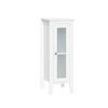 RiverRidge Prescott Slim Single Door Bathroom Storage Cabinet with Reeded Glass Door, Soft-Close Hinges & Adjustable Shelf - Bathroom Floor Cabinet view 1