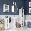 RiverRidge Prescott Slim Single Door Bathroom Storage Cabinet with Reeded Glass Door, Soft-Close Hinges & Adjustable Shelf - Bathroom Floor Cabinet view 4