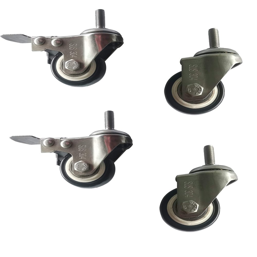 AGPL 3" Casters 4 Packs (2 with Brakes& 2 Without) Fit for AGPL Hedges