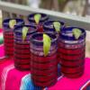 Dos Sueos Hand Blown Mexican Drinking Glasses  Set of 6 Tumbler Glasses with Blue Spiral Design (10 oz each)  view 2