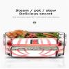 110V-220V 1/2 Layer Electric Heated Lunch Box Portable Fast Heating Electric Rice Cooker Food Container Bento Box Food Warmer For Office (1 layer pink) view 4