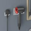 XIGOO Self Adhesive Hair Dryer Holder Wall Mounted - Adhesive Bathroom Hair Blow Dryer Rack Organizer Compatible with Supersonic Hair Dryers (SUS 304 Silver) view 2