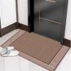 XQKXHZ Hallway Runner Rugs, 6Mm Thick Modern Durable Non-Slip Entryway Carpet Passage with Border, Brown Rectangle Washable Porch Stairs Hotel Kitchen Area Floor Mat, Customizable,50x100cm view 2