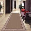 XQKXHZ Hallway Runner Rugs, 6Mm Thick Modern Durable Non-Slip Entryway Carpet Passage with Border, Brown Rectangle Washable Porch Stairs Hotel Kitchen Area Floor Mat, Customizable,50x100cm view 4