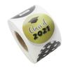 Graduation Stickers 2021 for envelopes Class of Decorations Grad Cap Envelope Seals Invitations-Favors Party Pack Girls Sticker Gold Senior- roll Adhesive Decals view 1
