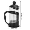 Zerodis Coffee Tea Maker Kettle Filter Borosilicate Filter Teapot Hand Brewing for Living room, office, home Black(24 * 16 * 14 417) view 2
