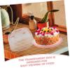 1pc Plastic Cake Box Cake Container Cake Storage Container Cover Cake Food Container view 4