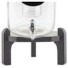 TableCraft 10756 Beverage Dispenser Stand, 10" Diameter x 5.75" Height, Black Painted Pinewood, Durable Drink Dispenser Base for TableCraft Glass Beverage Dispensers view 1