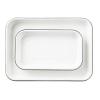 TableCraft 10347 White Enamel 1/4 Size Sheet Pan view 4