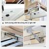 Hiding Ironing Board Foldable Ironing Station in Cabinet for Apartment & Small Room | Sturdy Folding Board, Easy-Release Lever 11.8 (W) x 5.5 (H) x Length 16.9 (L) White view 4