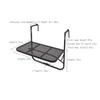 Wddwymll Multifunctional Wall Mounted Fold Down Table,Small Space Saving Hanging Table,Hanging Balcony Dining Table with 3 Adjustable Heights, Capacity 50KG,for Study,Dining view 2