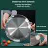 12 Pack Stainless Steel Plates, Reusable Brushed Metal Dinner Plates, Metal Dinner Dishes for Picnic BBQ Steak (sliver) view 3