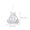 ABOOFAN Wedding Candy Bags 2 Pack Drawstring Lace Pouches for Wedding Gift Bags Party Candy Pouches Bridal Money Bag Cloth Favor Bags 8.66 X 8.26 X 0.07 in view 4