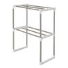 Amosfun Microwave Oven Rack Kitchen Storage Holder Storage Shelf Double Layer Shelf Kitchen Rack view 1