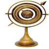 Arch Instrument 11" Antique Brass Armillary Sphere with Sundial Arrow Nautical Maritime Astrolabe Engraved Globe view 2