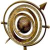 Arch Instrument 11" Antique Brass Armillary Sphere with Sundial Arrow Nautical Maritime Astrolabe Engraved Globe view 3