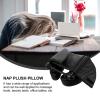 Airplane Pillow Sleeping Pillow Cushion Headrest Face Cushion Pad Face Rest Neck Pillow for Massage Table Home Office Black Travel Pillow view 2