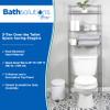 3-Tier Bathroom Over Toilet Space Saver Etagere, Polished Pewter view 3