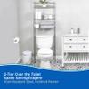 3-Tier Bathroom Over Toilet Space Saver Etagere, Polished Pewter view 4