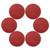 Red Placemats Set of 4,Red Charger Plates, Glitter Place Mat Sparkling Bling Table Placemats for Weeding Home Decor view 3