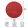 Red Placemats Set of 4,Red Charger Plates, Glitter Place Mat Sparkling Bling Table Placemats for Weeding Home Decor view 4