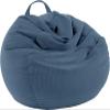 NIBHZ Stuffed Animal Storage Bean Bag Chair Cover (No Filler) for Kids and Adults.Soft Premium Bean Bag for Organizing Children Plush Toys,blue-90x110cm view 1