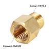 Haofy CO2 Adapter, Brass CO2 Cylinder W21.8 CGA320 Adapter Converter for Aquarium Fish (Type1) view 4