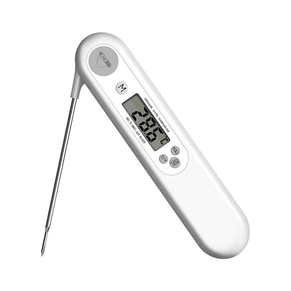 XIXIDIAN Meat Thermometer, Instant Read Food Thermometer Waterproof Ultra Fast Digital Cooking Thermometer with Backlight for Candy Grill BBQ Baking Water Milk Smoker Oil Liquids Kitchen