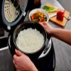 Yum Asia Sakura Rice Cooker with Ceramic Bowl and Advanced Fuzzy Logic (8 Cup, 1.5 Litre) 6 Rice Cook Functions, 6 Multicook Functions, Motouch LED Display, 120V Power (Black and Silver) view 4