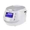 Yum Asia Sakura Rice Cooker with Ceramic Bowl and Advanced Fuzzy Logic (8 Cup, 1.5 Litre) 6 Rice Cook Functions, 6 Multicook Functions, Motouch LED Display, 120V Power (White and Siver) view 1