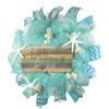 Artisan Beach, Coastal, Nautical Wreath with Shells and Starfish Featuring 12" Wood Decoration that Says "Life is Better at the beach"! view 3