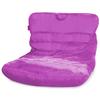 Posh Creations Structured Comfy Seat for Bedrooms and Dorm Rooms, Large Bean Bag Chair, Laguna Lounger, Purple view 1