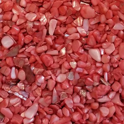 BeachWalk Small Natural Crushed Shells - for Weddings, Vase Filler, Home Dcor, and Crafts (48 oz (3 lb), Red Pearl)