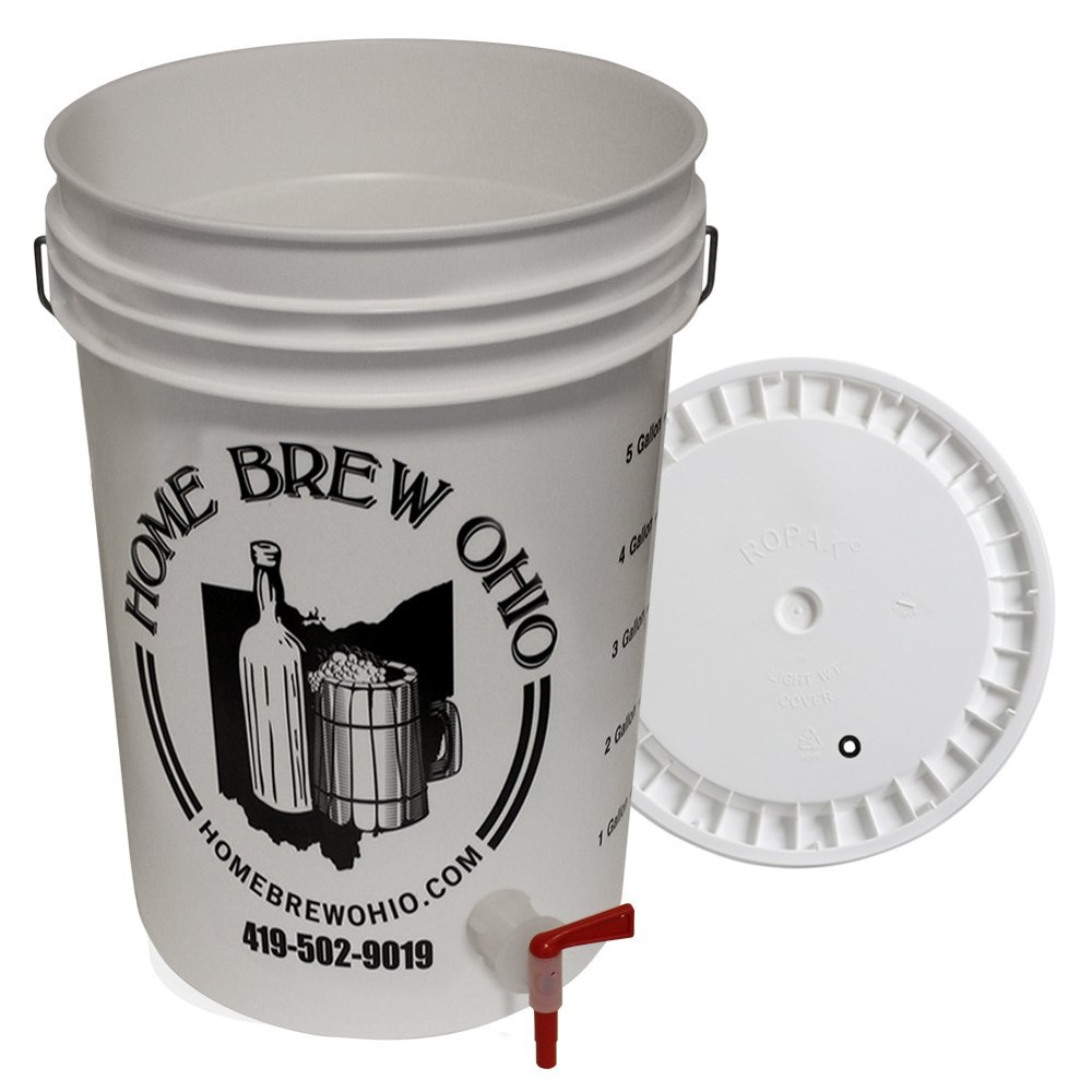 Home Brew Ohio 6.5 Gallon Bottling Bucket with Italian Spigot and Grommeted Lid