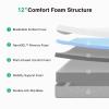 Novilla Twin XL Mattress, 12 Inch Gel Memory Foam XL Twin Mattress for Cool Night & Pressure Relief, Medium Plush Feel with Motion Isolating, Bliss view 3