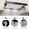 Hemoton 1 Set Range Hood Oil Proof Paper Range Hood Grease Filter Anti- Oil Filter Oil- Proof Sticker Oil- Absorbing Paper for Lampblack Machine Kitchen Appliance White view 3