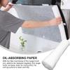 Hemoton 1 Set Range Hood Oil Proof Paper Range Hood Grease Filter Anti- Oil Filter Oil- Proof Sticker Oil- Absorbing Paper for Lampblack Machine Kitchen Appliance White view 4
