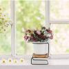 Cabilock 1set Elegant Art Flower Vase for Decor Modern Ceramic Desktop Vessel for Stylish Floral Arrangements for Living Room Bedroom and Table Centerpieces view 3