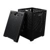 Begale 2-Pack 42 L Folding Plastic Laundry Baskets, Collapsible Laundry Hamper, Large Storage Basket, Black view 1