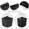Begale 2-Pack 42 L Folding Plastic Laundry Baskets, Collapsible Laundry Hamper, Large Storage Basket, Black view 3