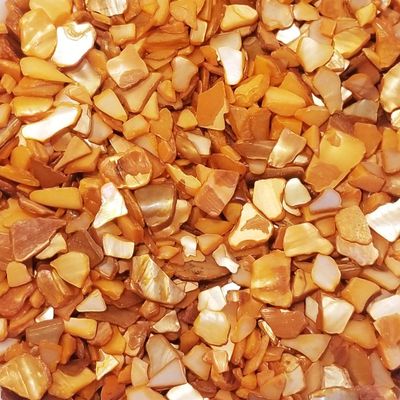 BeachWalk Small Natural Crushed Shells - for Weddings, Vase Filler, Home Dcor, and Crafts (32 oz (2 lb), Orange Pearl)
