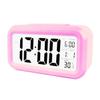 TXY LED Digital Alarm Clock Backlight Snooze Mute Calendar Desktop Electronic Bcaklight Table Clocks Desktop Clock (Pink) view 1