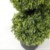35 Inch Artificial Boxwood Topiary Tree Spiral Plants Fake Faux Plant Decor in Plastic Pot Green Indoor or Outdoor, Set of 2 view 3