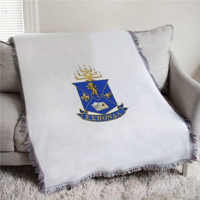 Alpha Epsilon Pi Full Color Crest Afghan Blanket Throw
